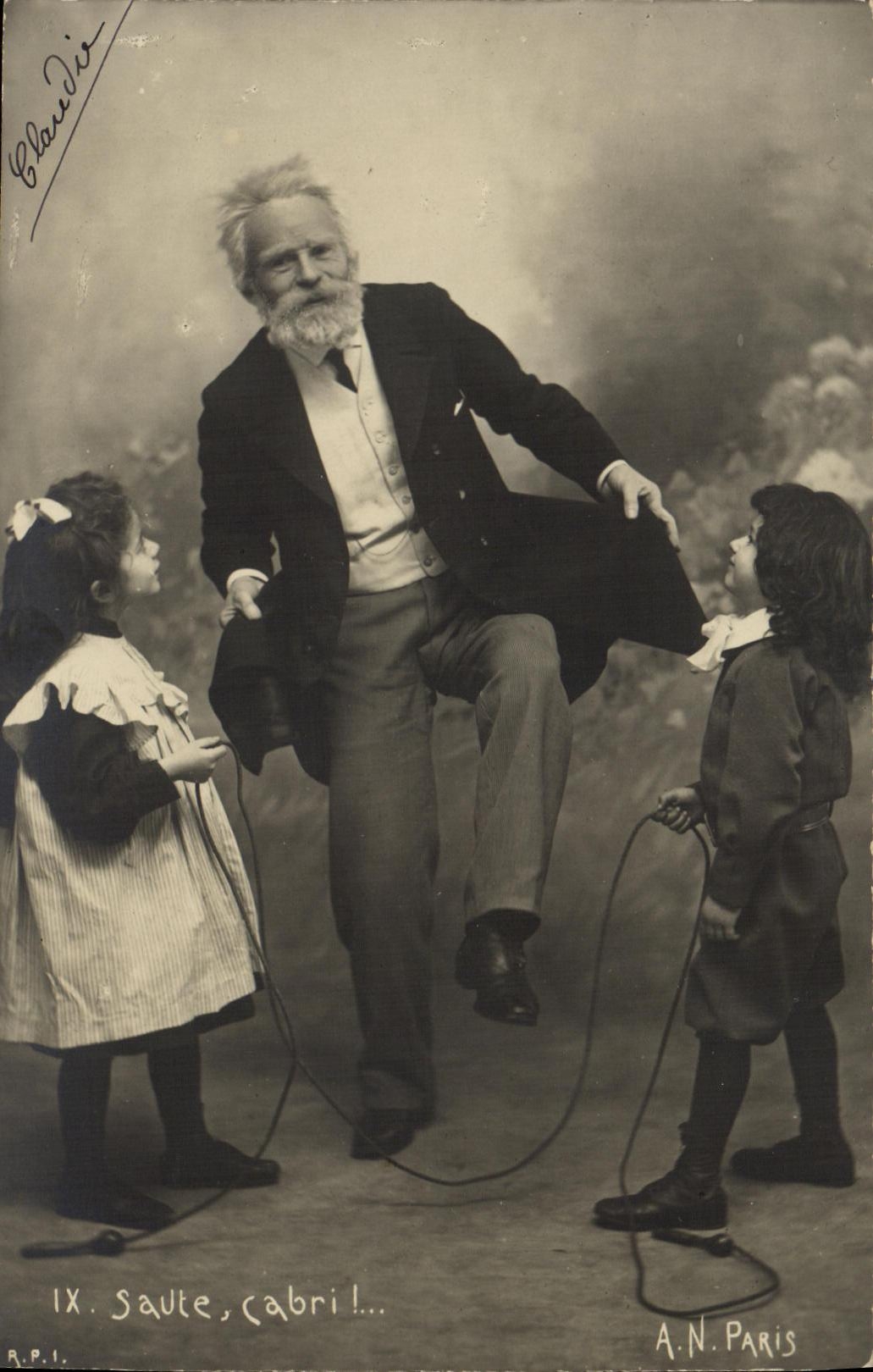 VINTAGE POSTCARD Fantaisie Children Jumps CABRI