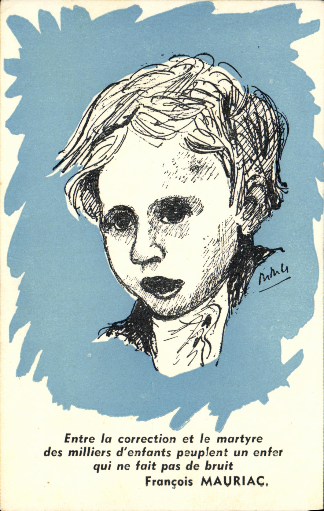 MODERN CARD Fantasy Child Francois Mauriac