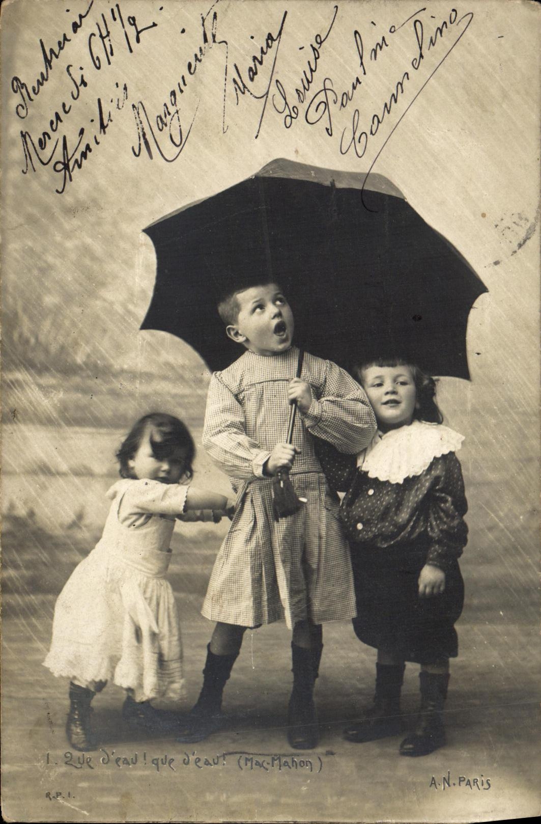 VINTAGE POSTCARD Fantaisie Children That D water That D water Mac Mahon