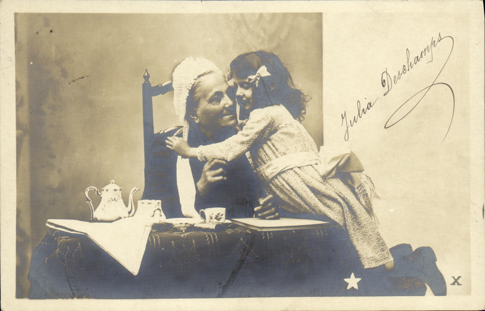 CPA Fantaisie Enfant et grand mere