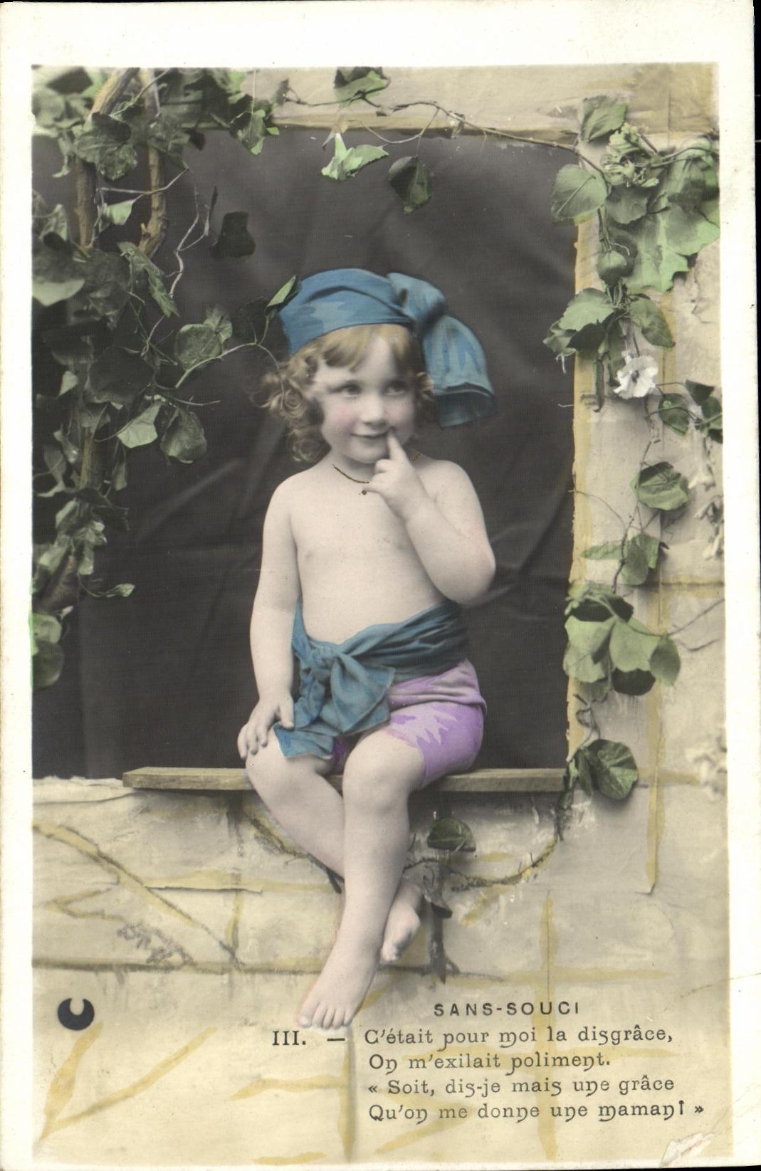 CPA Fantaisie Enfant Sans souci