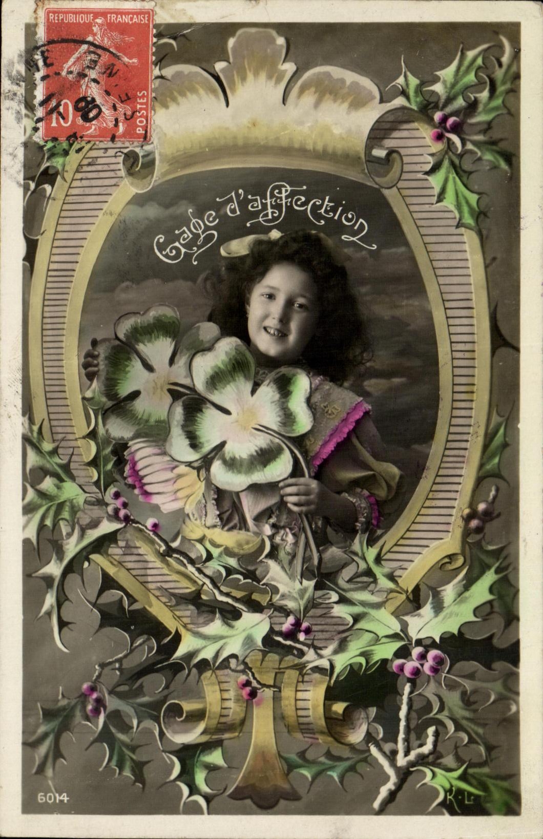 CPA Fantaisie Enfant Trefles 