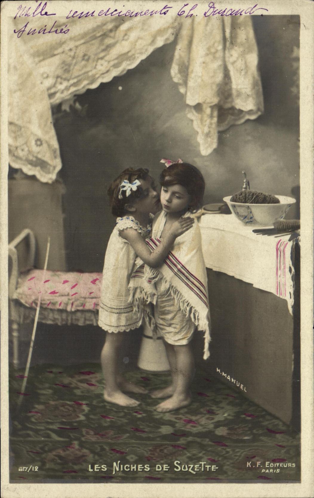 CPA Fantaisie Enfants Les niches de Suzette 