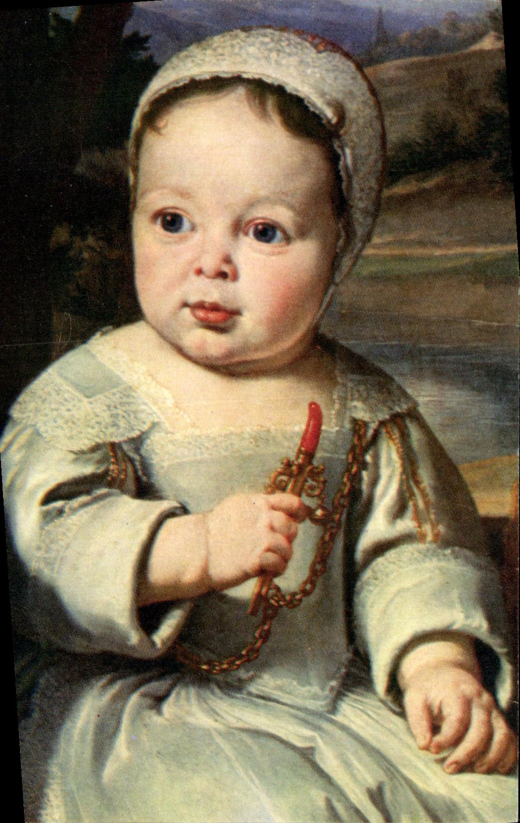 CPSM Fantasy Child Philippe de Champaigne the children Habert de Montmort Rheims Museum of Beautiful arts