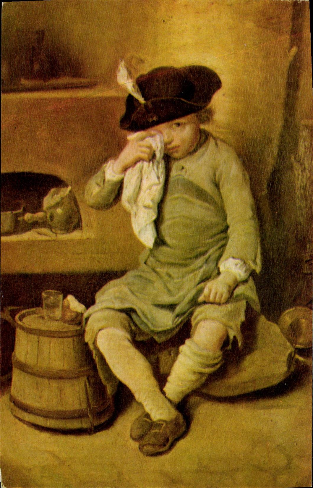 CPSM Fantaisie Enfant Lepicie L enfant en penitence