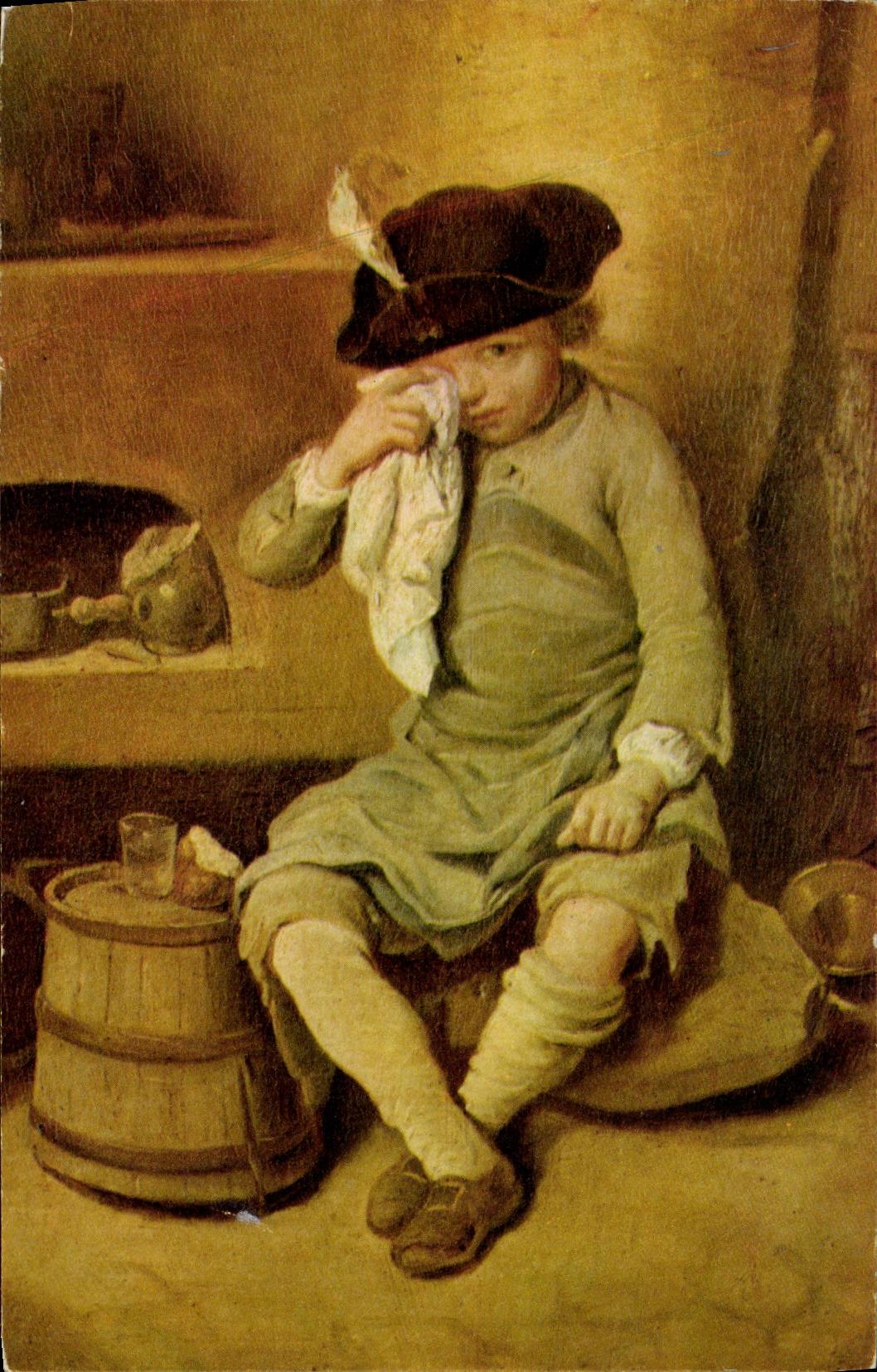 CPSM Fantaisie Enfant Lepicie L enfant en penitence