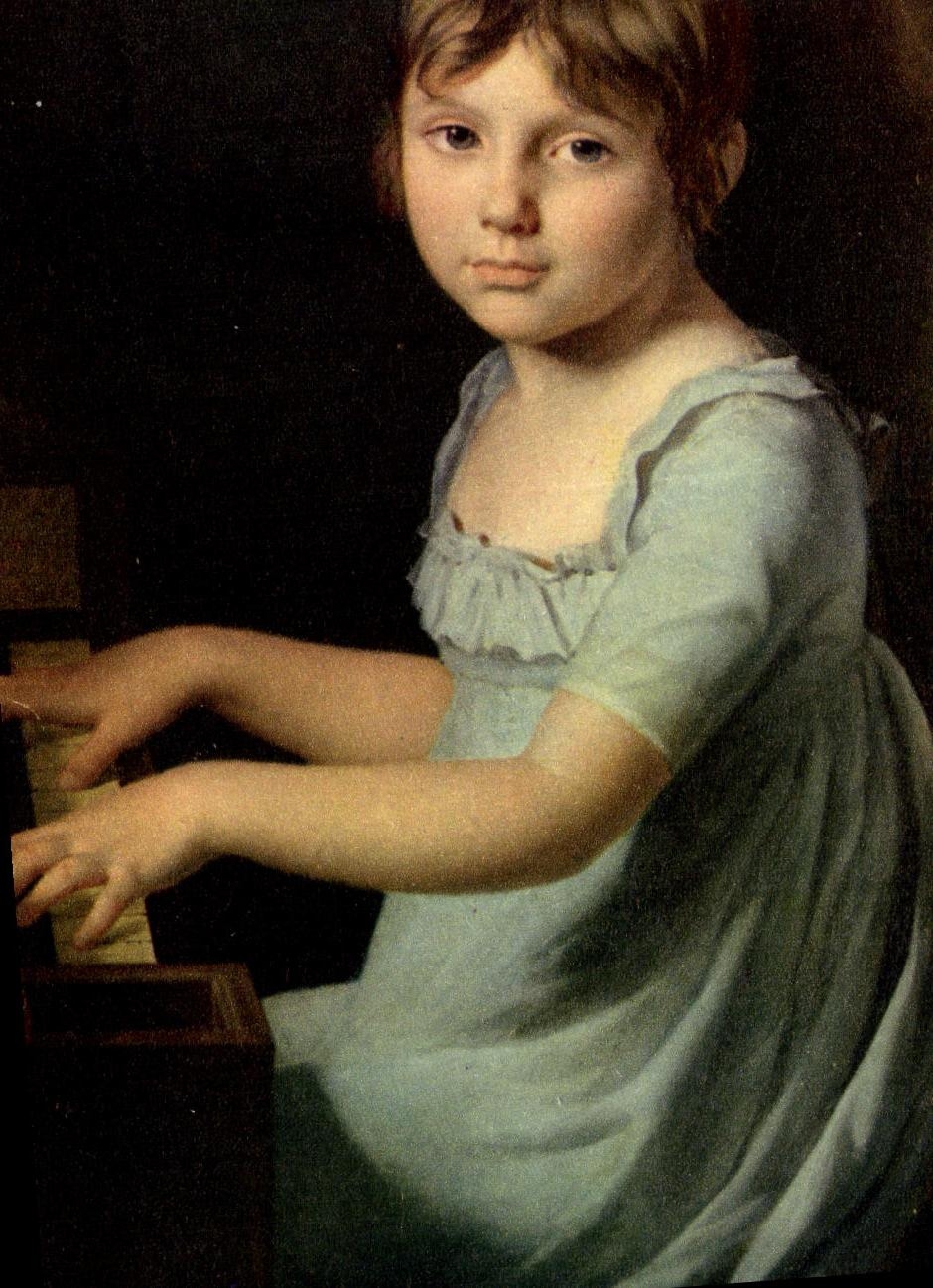 CPSM Fantasy Child David Portrait of Museum family of Mans