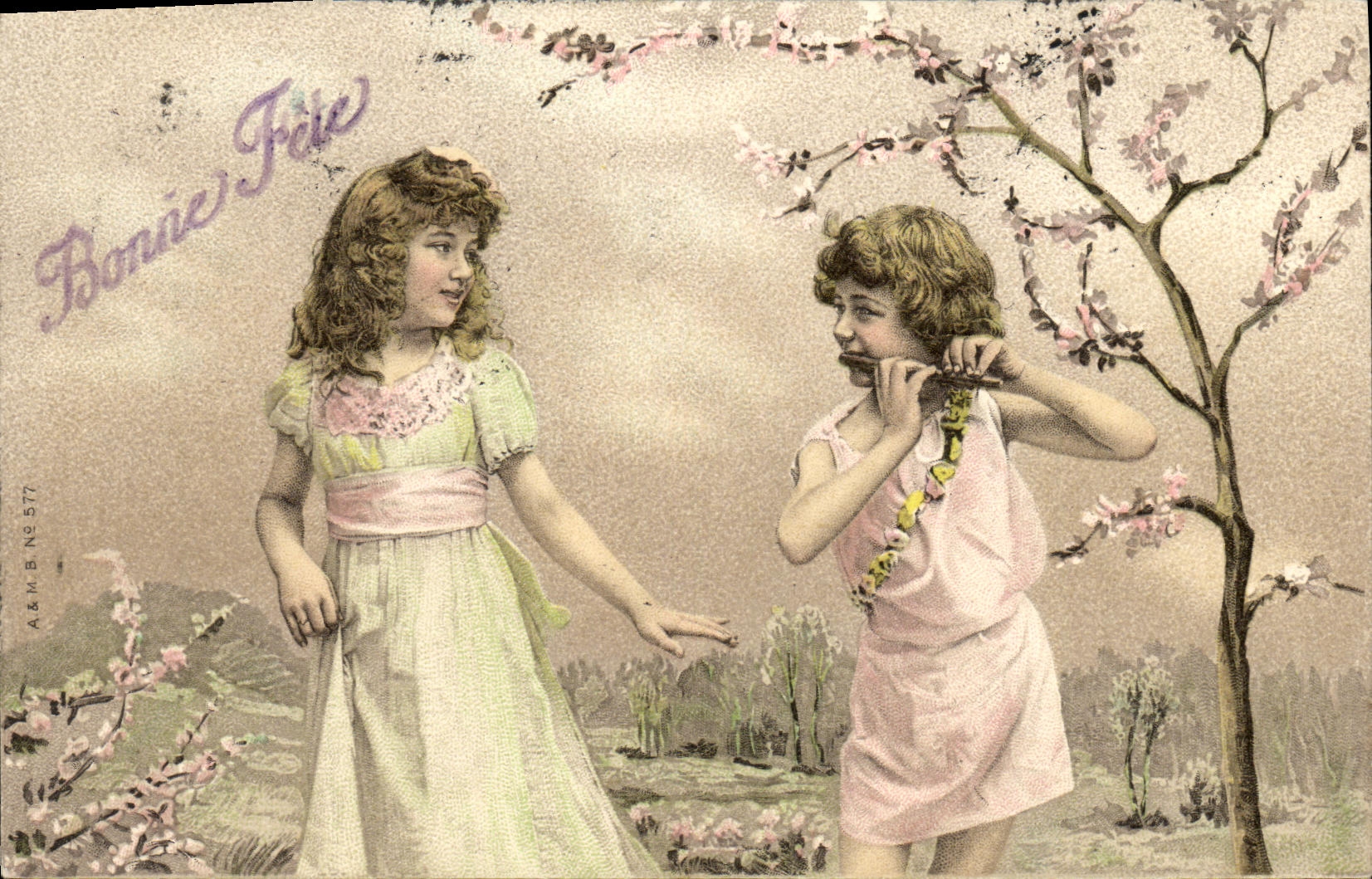 CPA Fantaisie Enfants Flute 