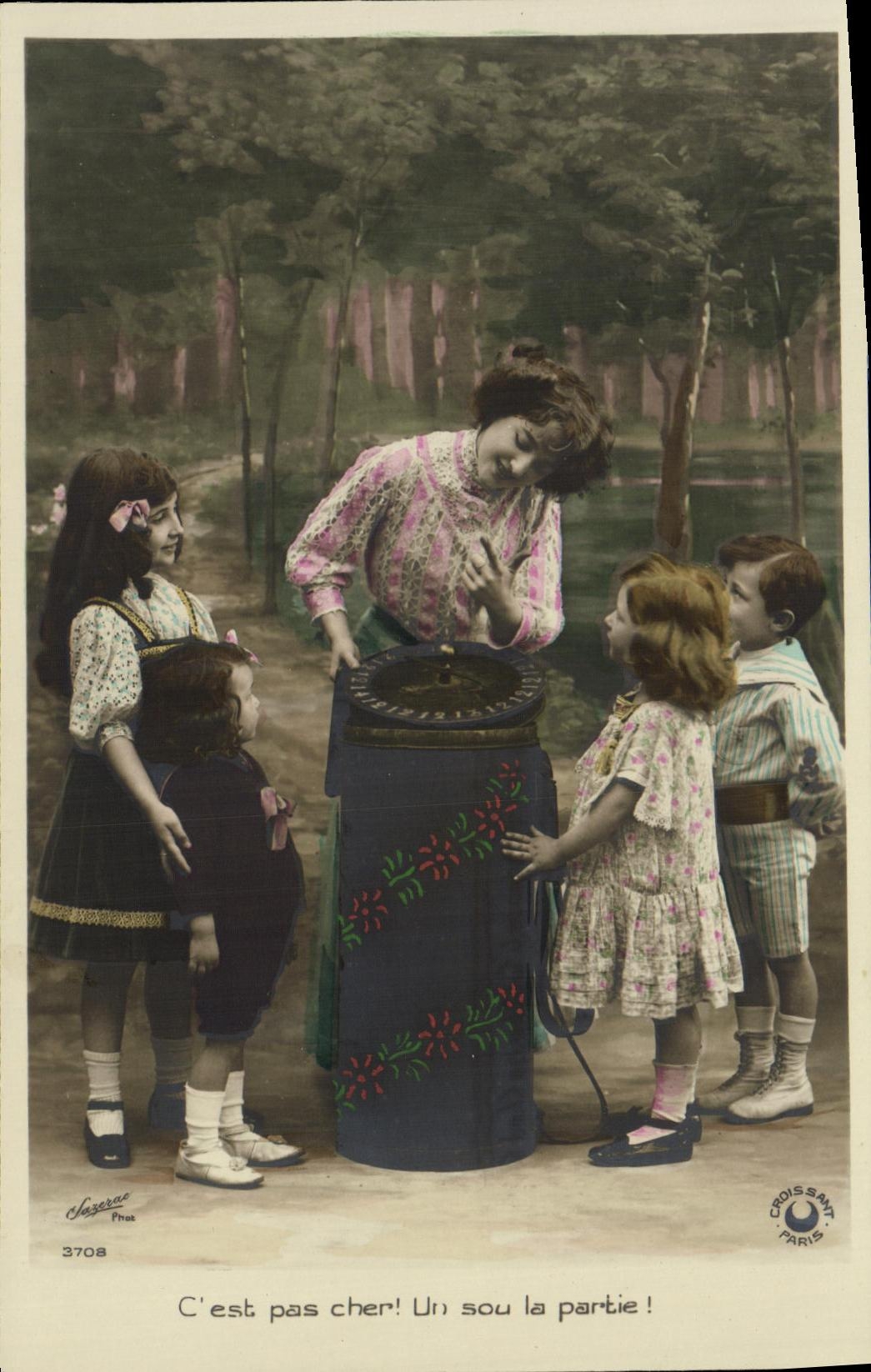 VINTAGE POSTCARD Fantaisie Children C is not dear a penny the part