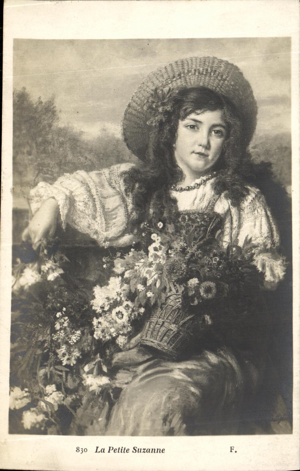 VINTAGE POSTCARD Fantasy Child small Suzanne