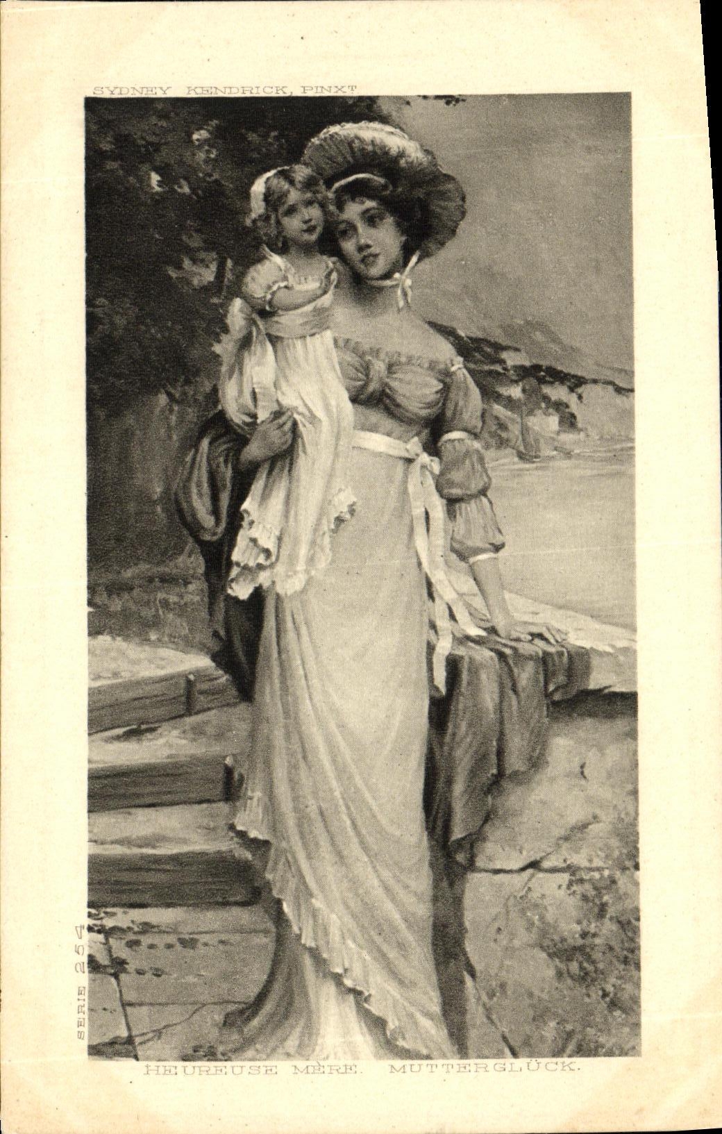 CPA Fantaisie Femme et Enfant Heureuse mere