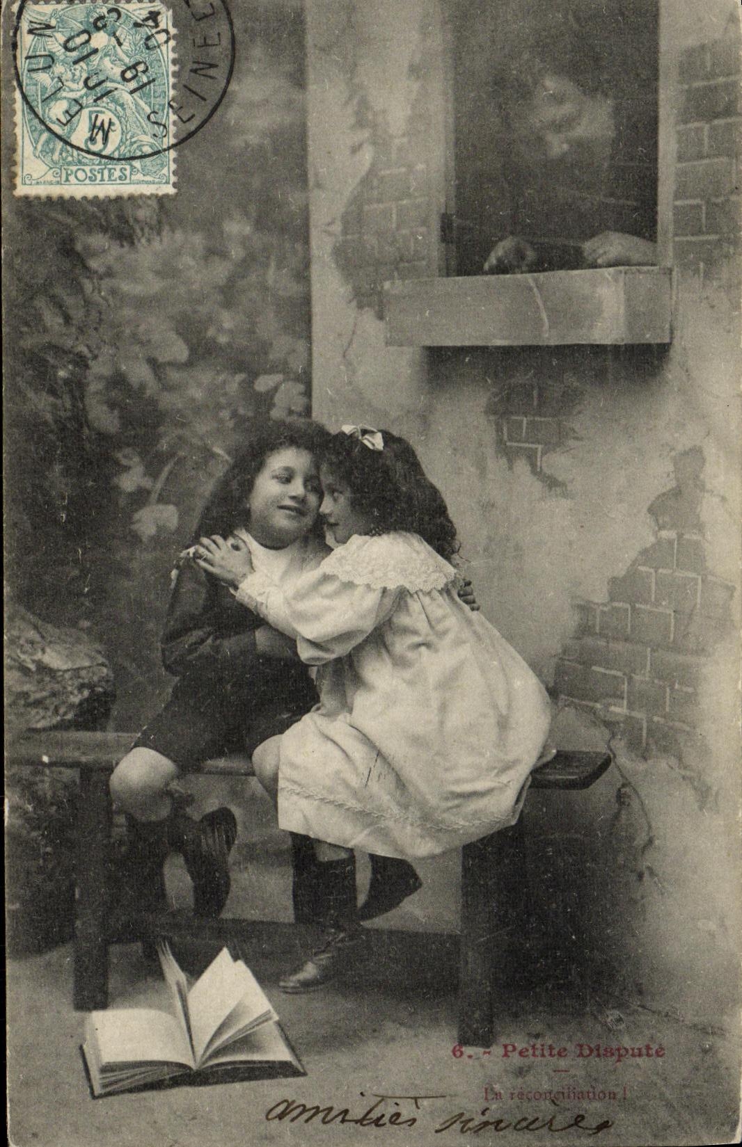 CPA Fantaisie Enfant Petite dispute