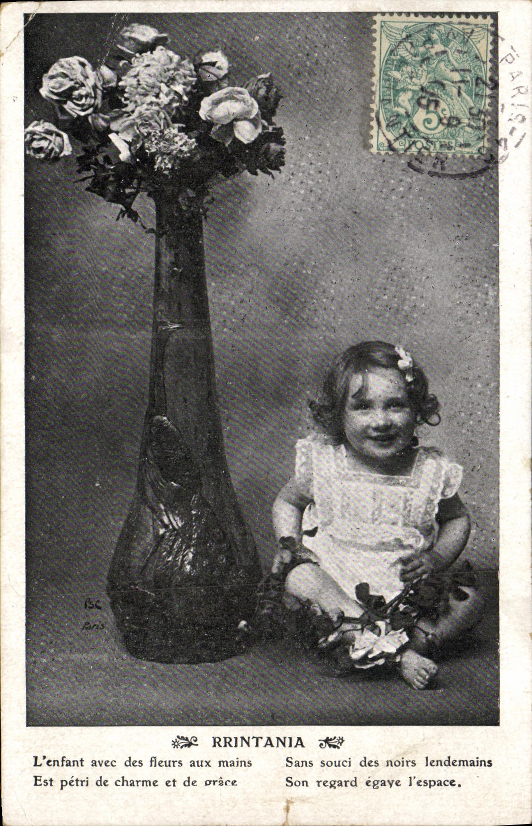 VINTAGE POSTCARD Fantasy Printania Child