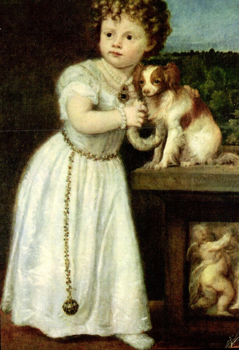 MODERN CARD Fantasy Child Titien Image of the girl of Roberto Strozzi