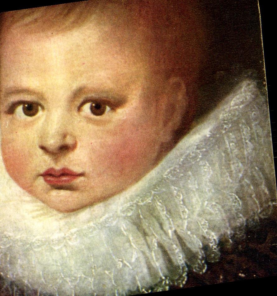 MODERN CARD Fantasy Child Alonso Sanchez Coello Head D child Museum D Epinal