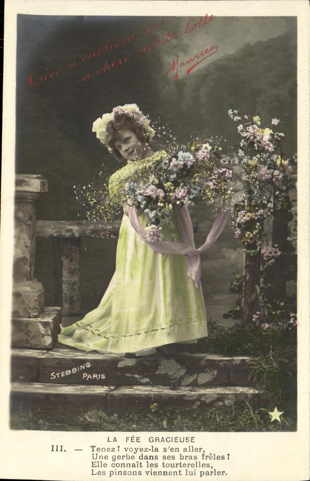 CPA Fantaisie Enfant la fee gracieuse