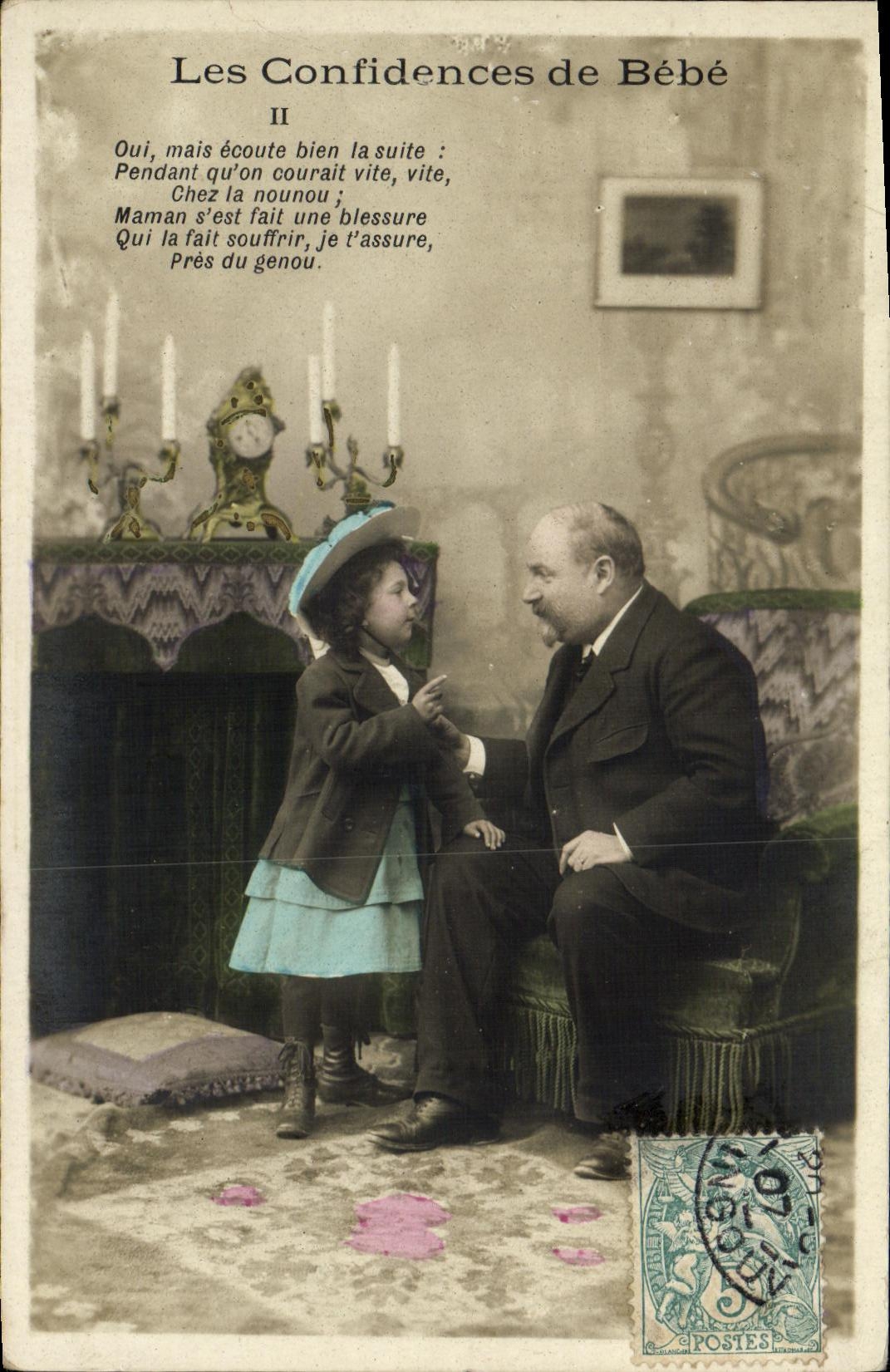 CPA Fantaisie Enfant Les confidences de bebe