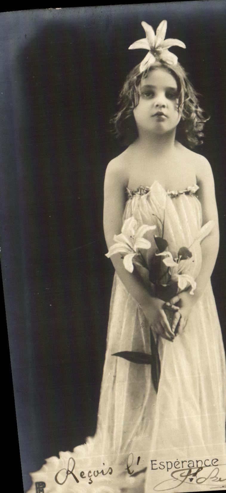 VINTAGE POSTCARD Fantasy Child L hope