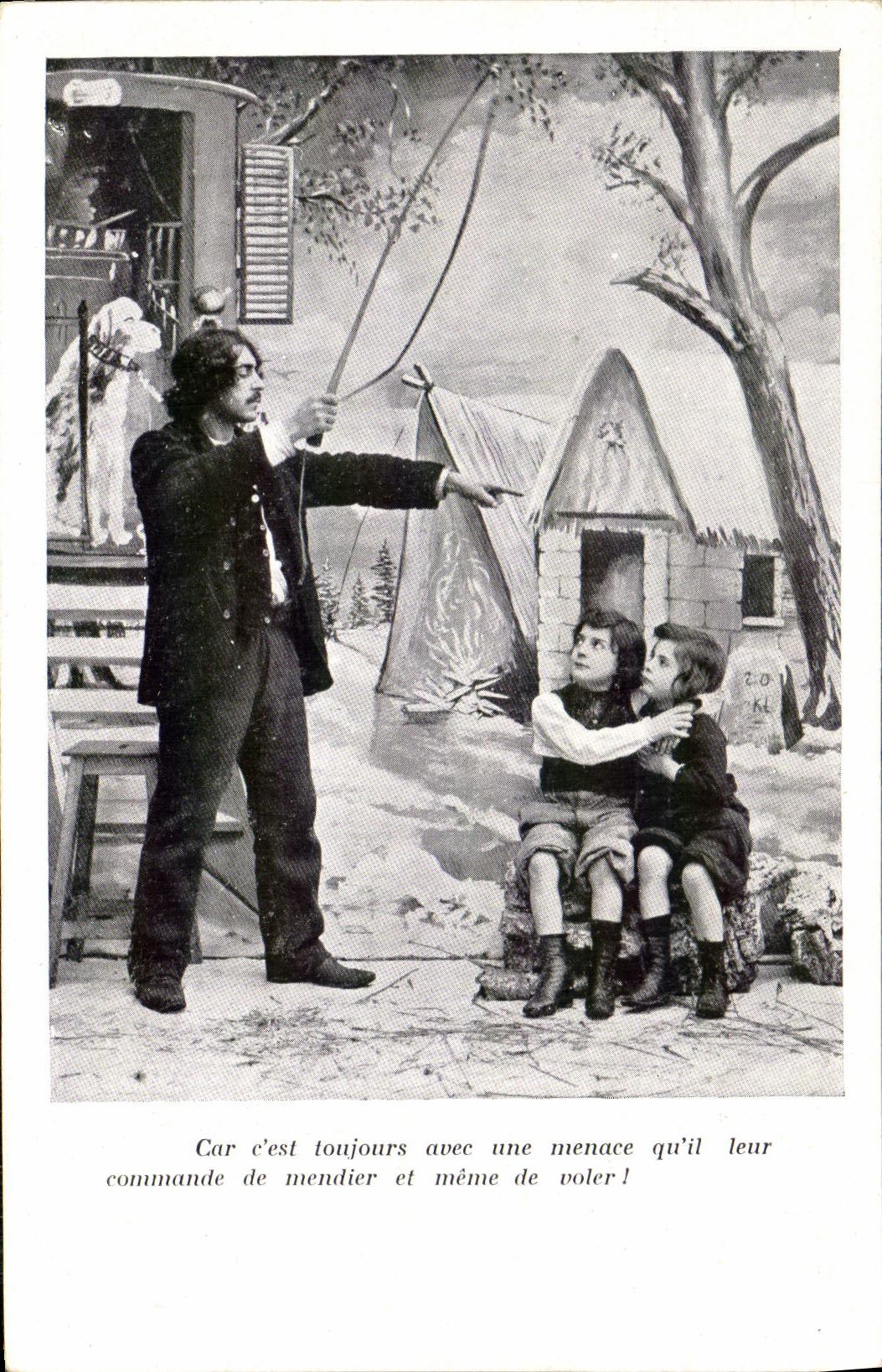 VINTAGE POSTCARD Fantasy Children Whip