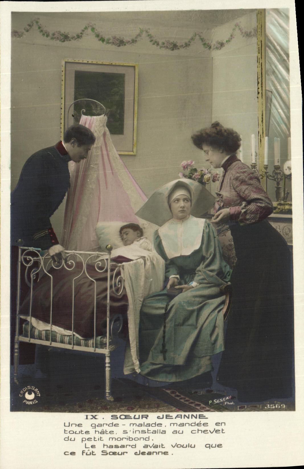 CPA Fantaisie Enfant Soeur Jeanne Femme Religieuse