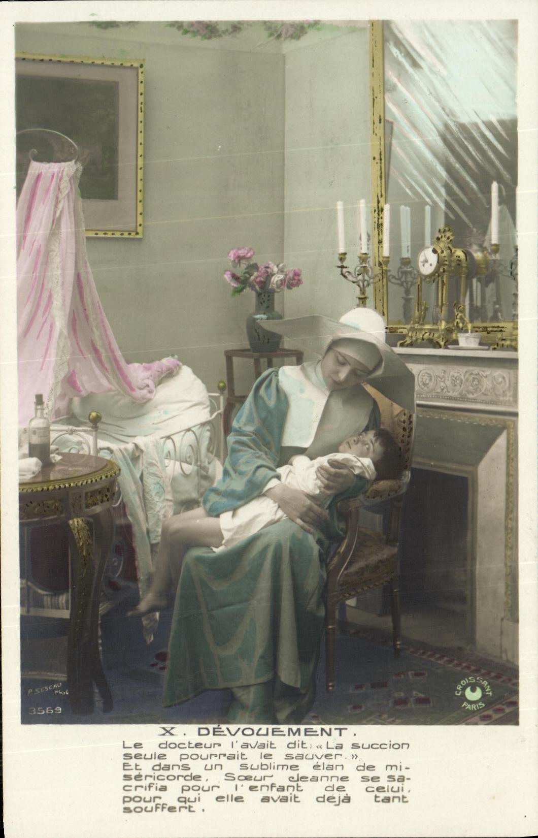 CPA Fantaisie Enfant Soeur Religieuse Femme