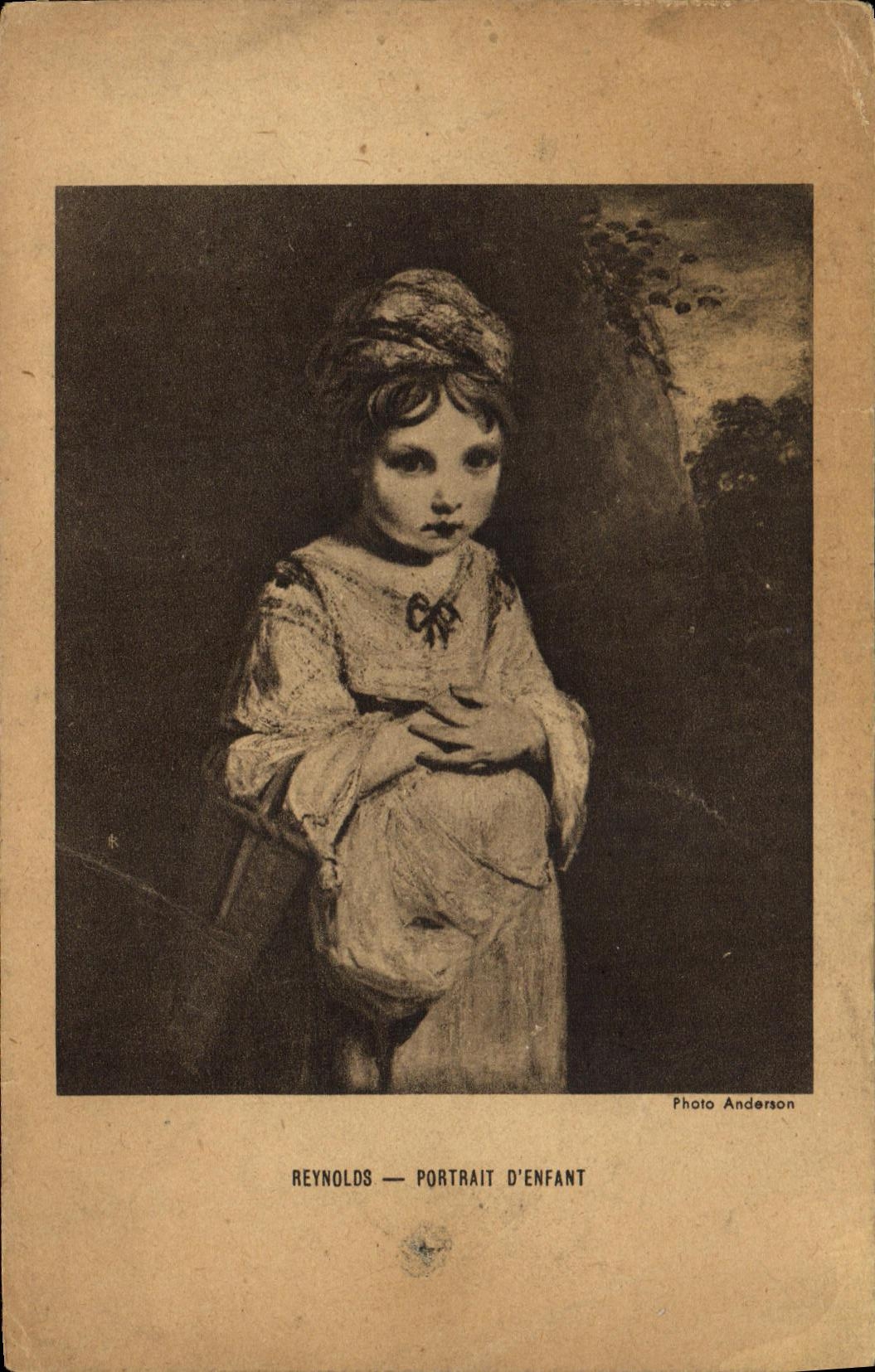 VINTAGE POSTCARD Fantasy Child Reynolds Portrait D child