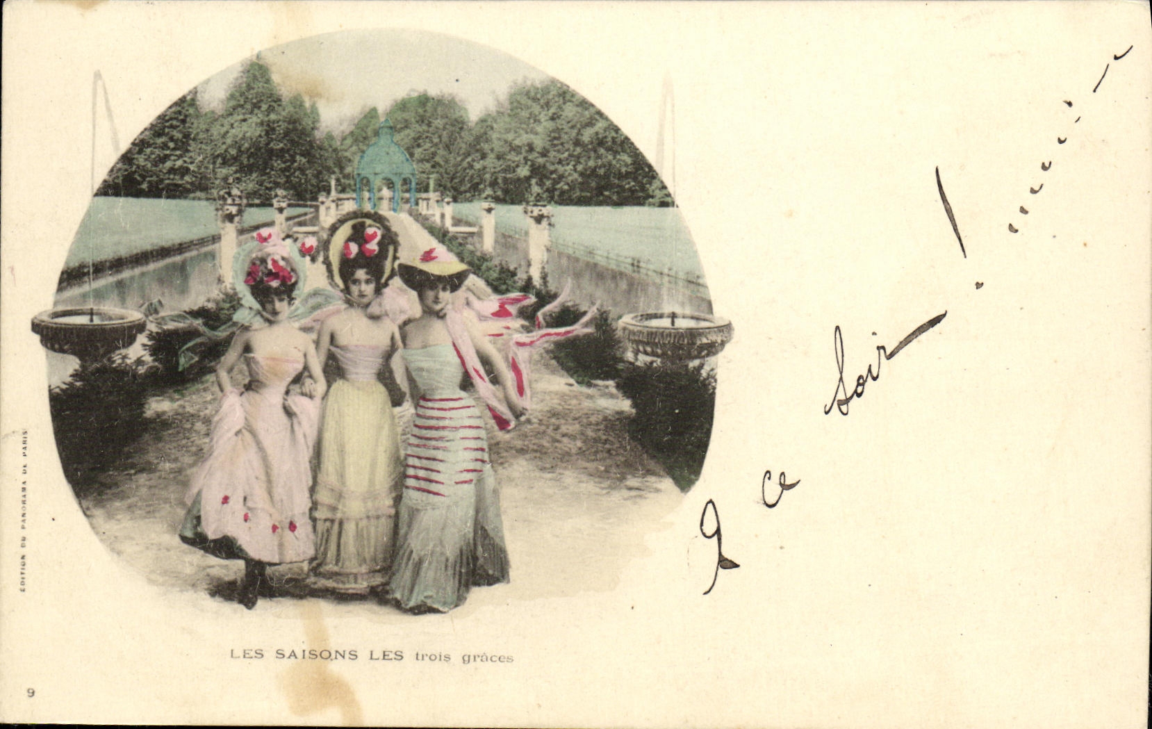 CPA Fantaisie Femmes Les saisons des trois graces