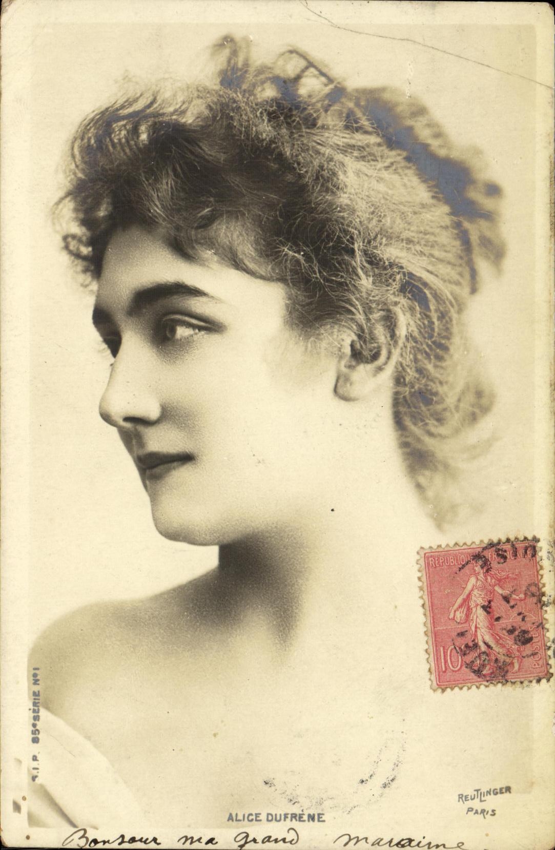 CPA Fantaisie Femme Alice Dufrene 