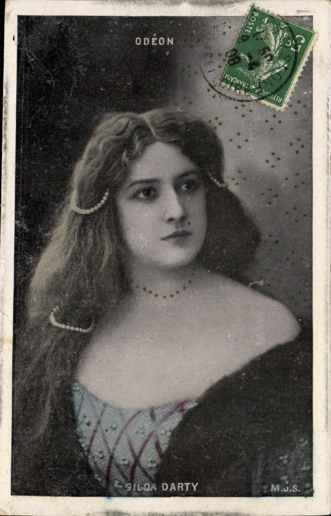 CPA Fantaisie Femme Silda Darty Odeon Paris