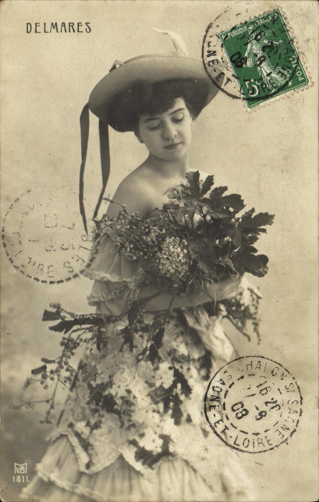 CPA Fantaisie Femme Delmares