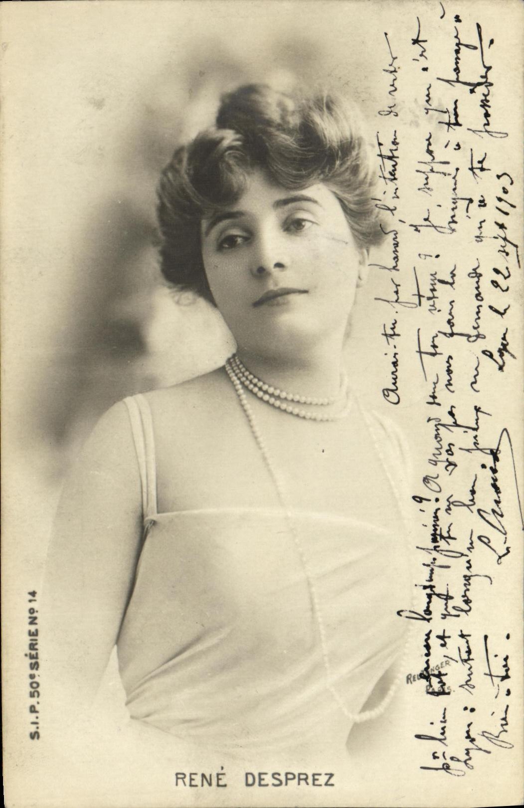 CPA Fantaisie Femme Rene Desprez 