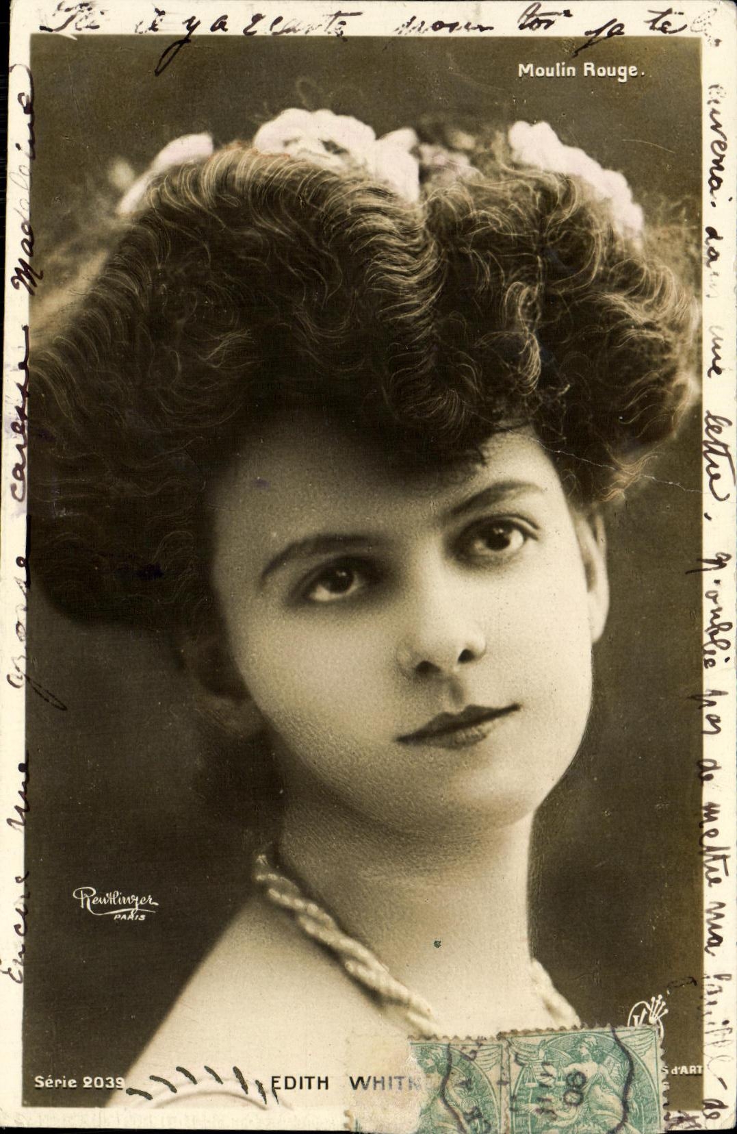 CPA Fantaisie Femme Edith Whitney Mouling rouge Paris