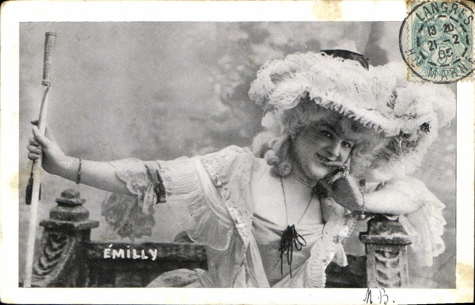 CPA Fantaisie Femme Emilly