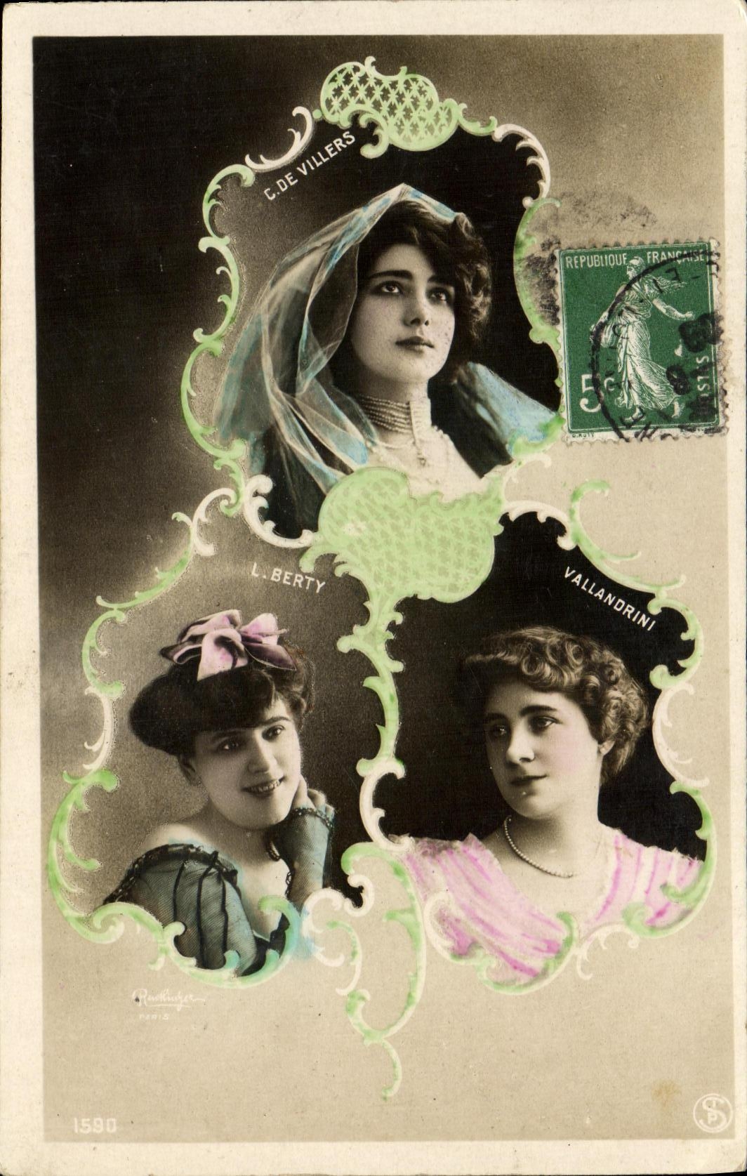 CPA Fantaisie Femmes Berty De Villers Vallandrini