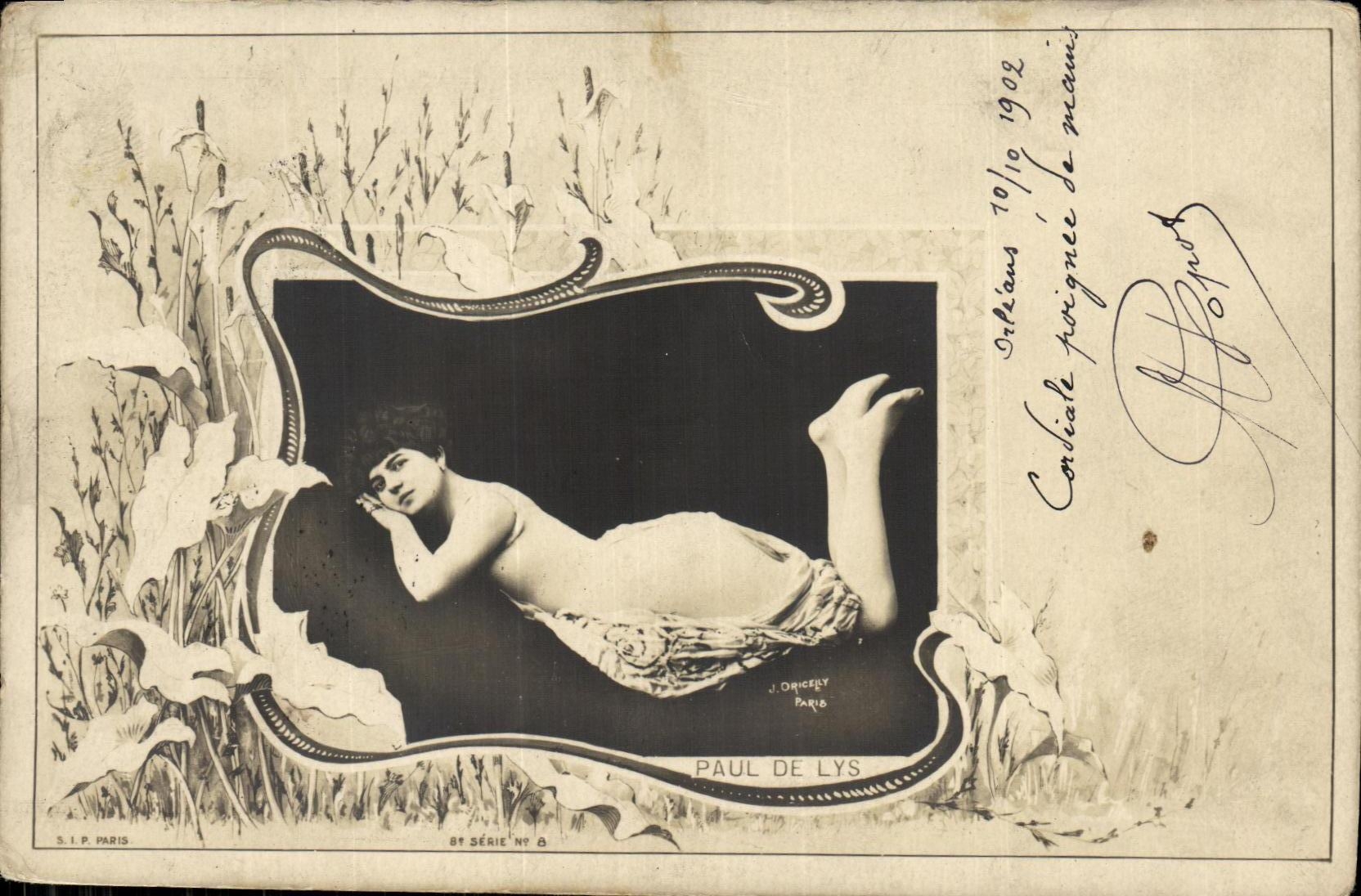 VINTAGE POSTCARD Fantasy Woman Paul de Lys