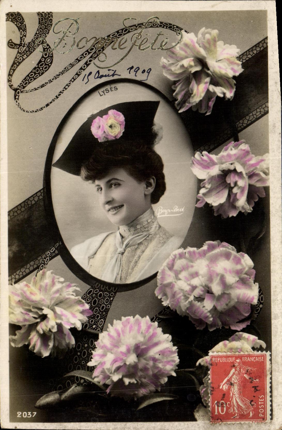 VINTAGE POSTCARD Fantasy Woman Lyses