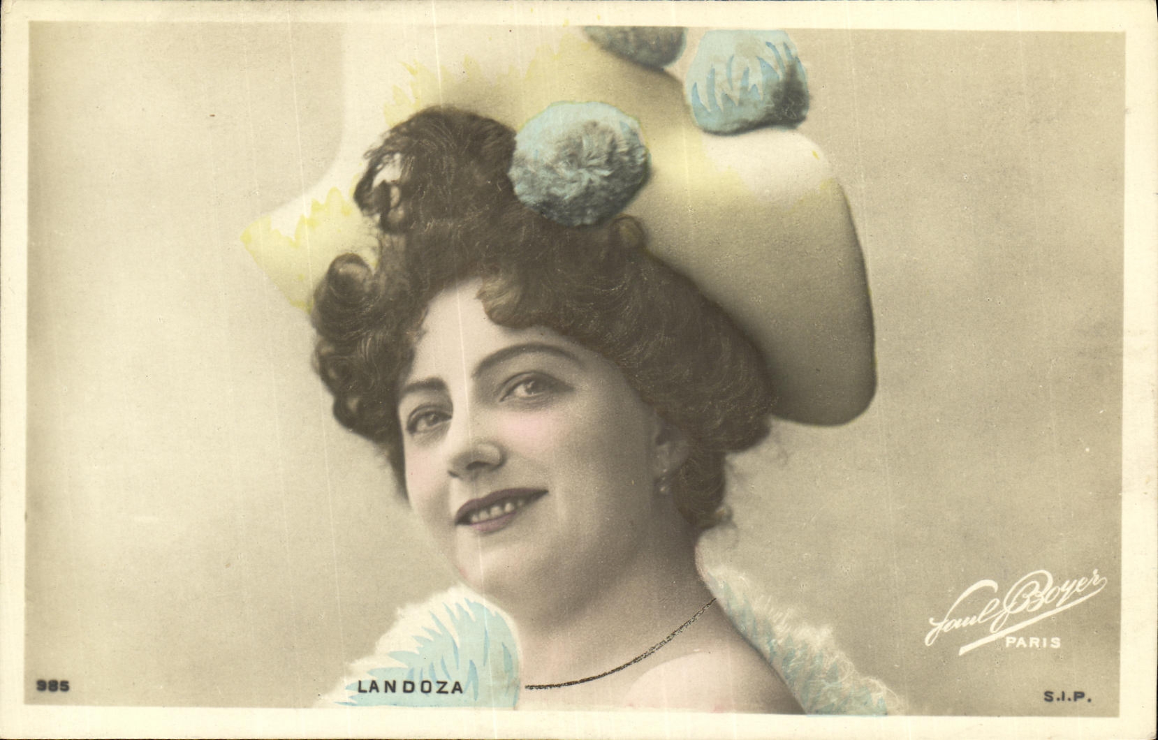 VINTAGE POSTCARD Fantasy Landoza Woman