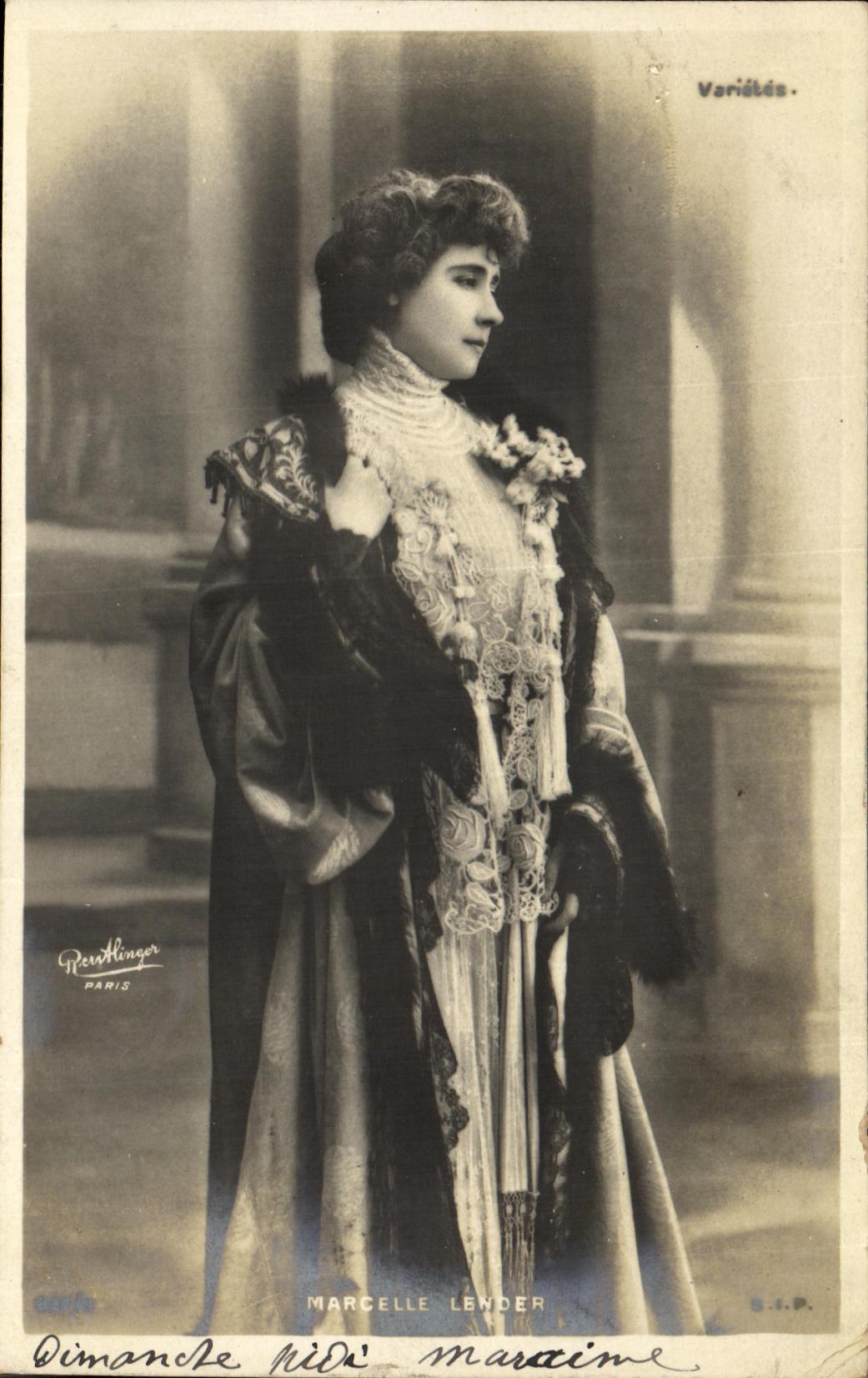 VINTAGE POSTCARD Fantasy Woman Marcelle Lender