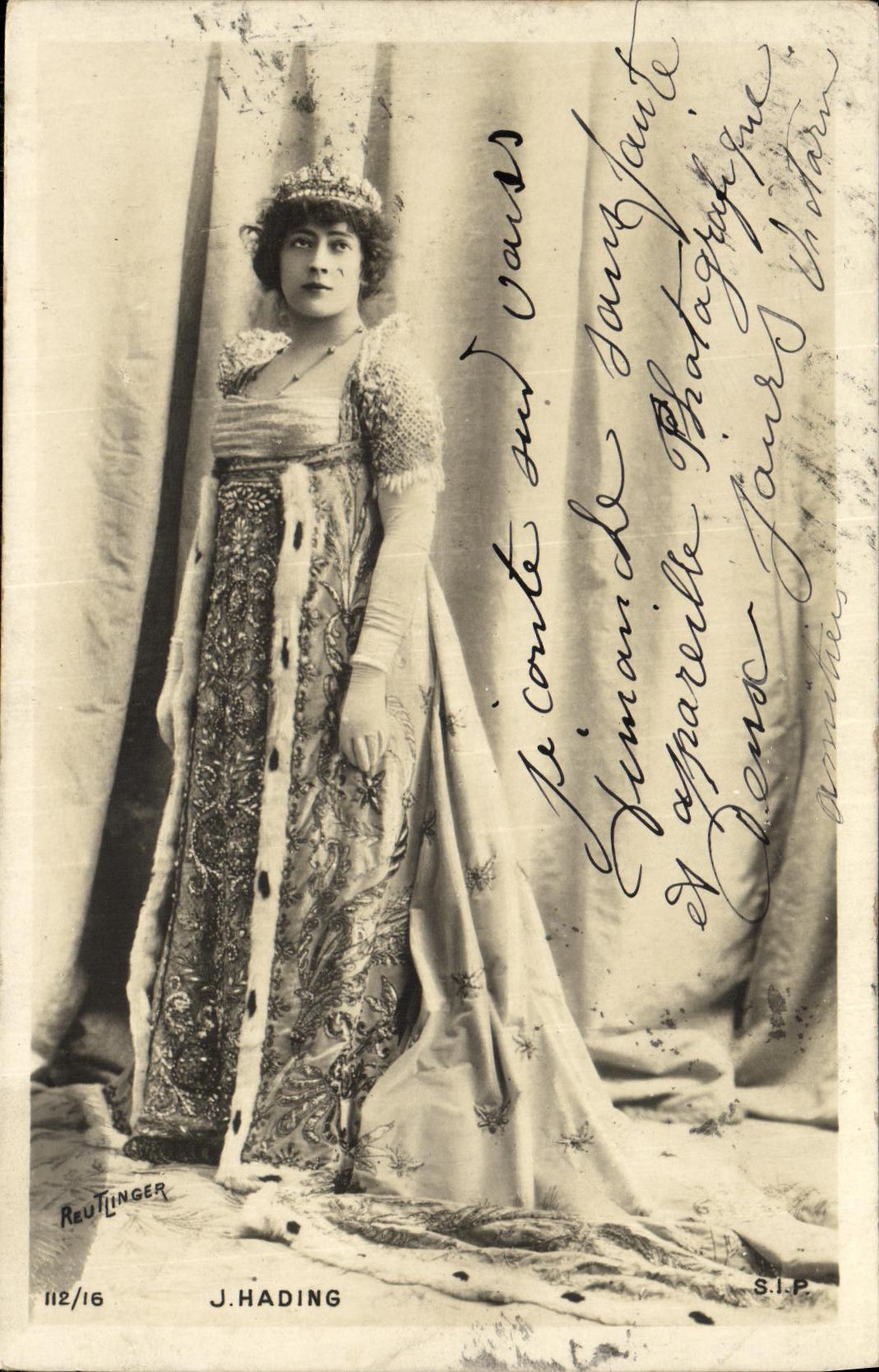 VINTAGE POSTCARD Fantasy Woman J Hading