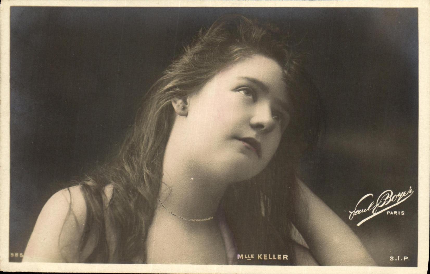 CPA Fantaisie Femme Mlle Keller