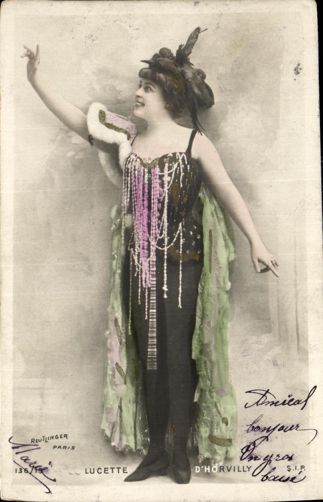 CPA Fantaisie Femme Lucette d Horvilly 