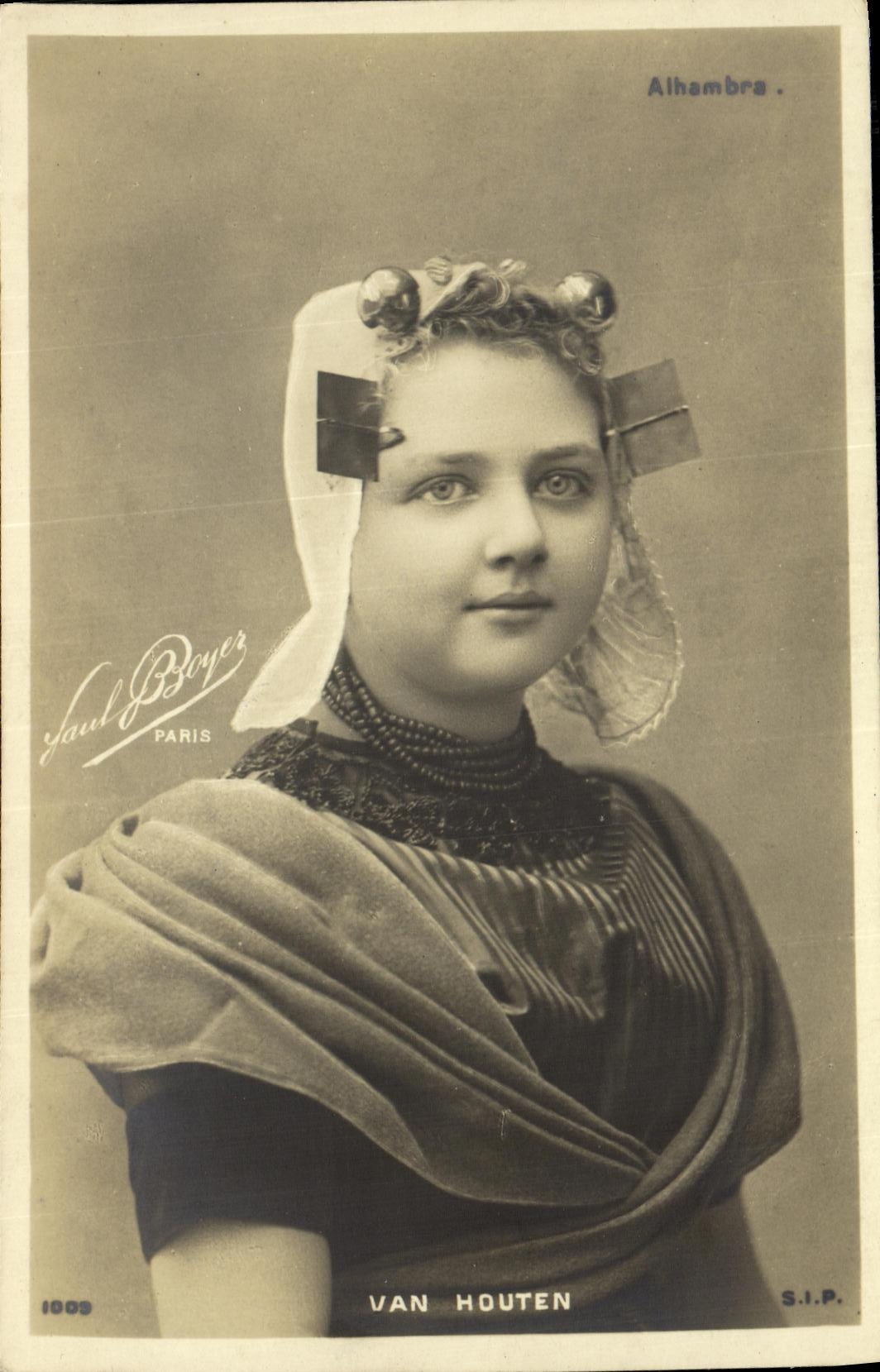 CPA Fantaisie Femme Van Houten Alhambra