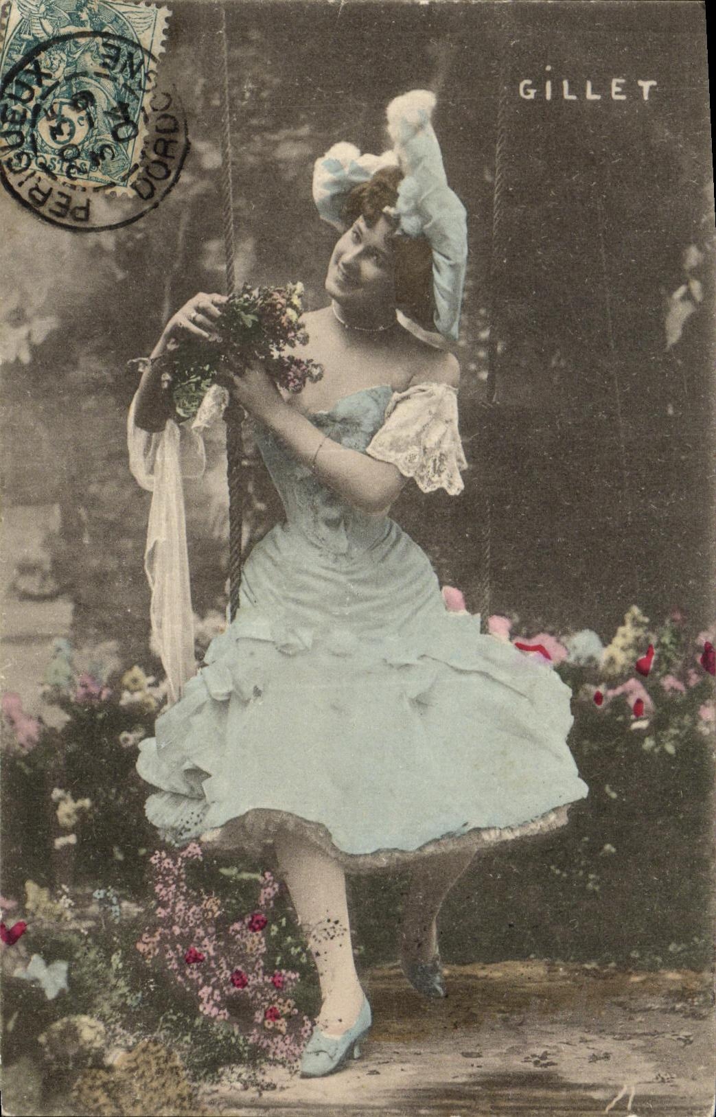 CPA Fantaisie Femme Gillet