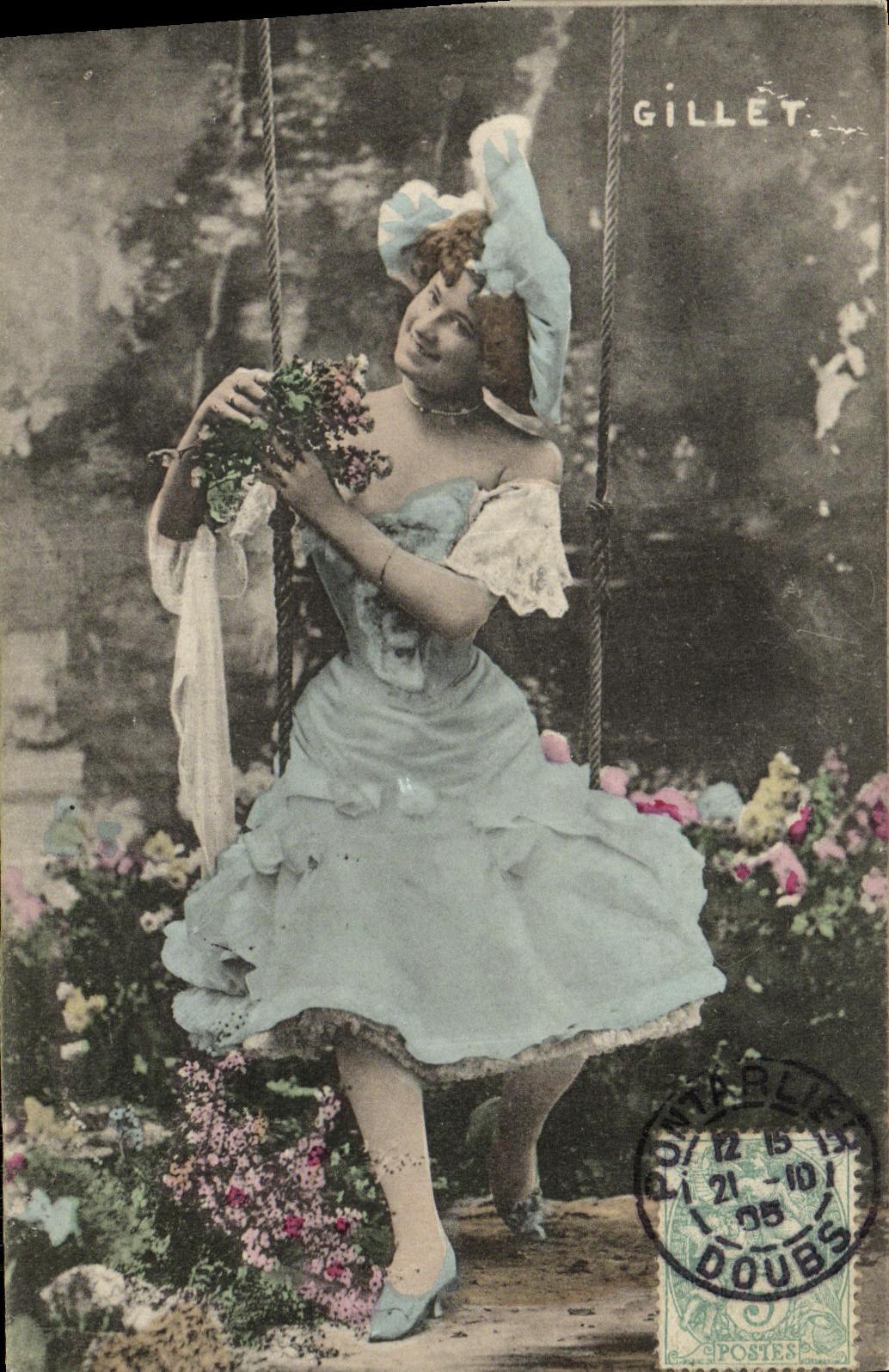 CPA Fantaisie Femme Gillet