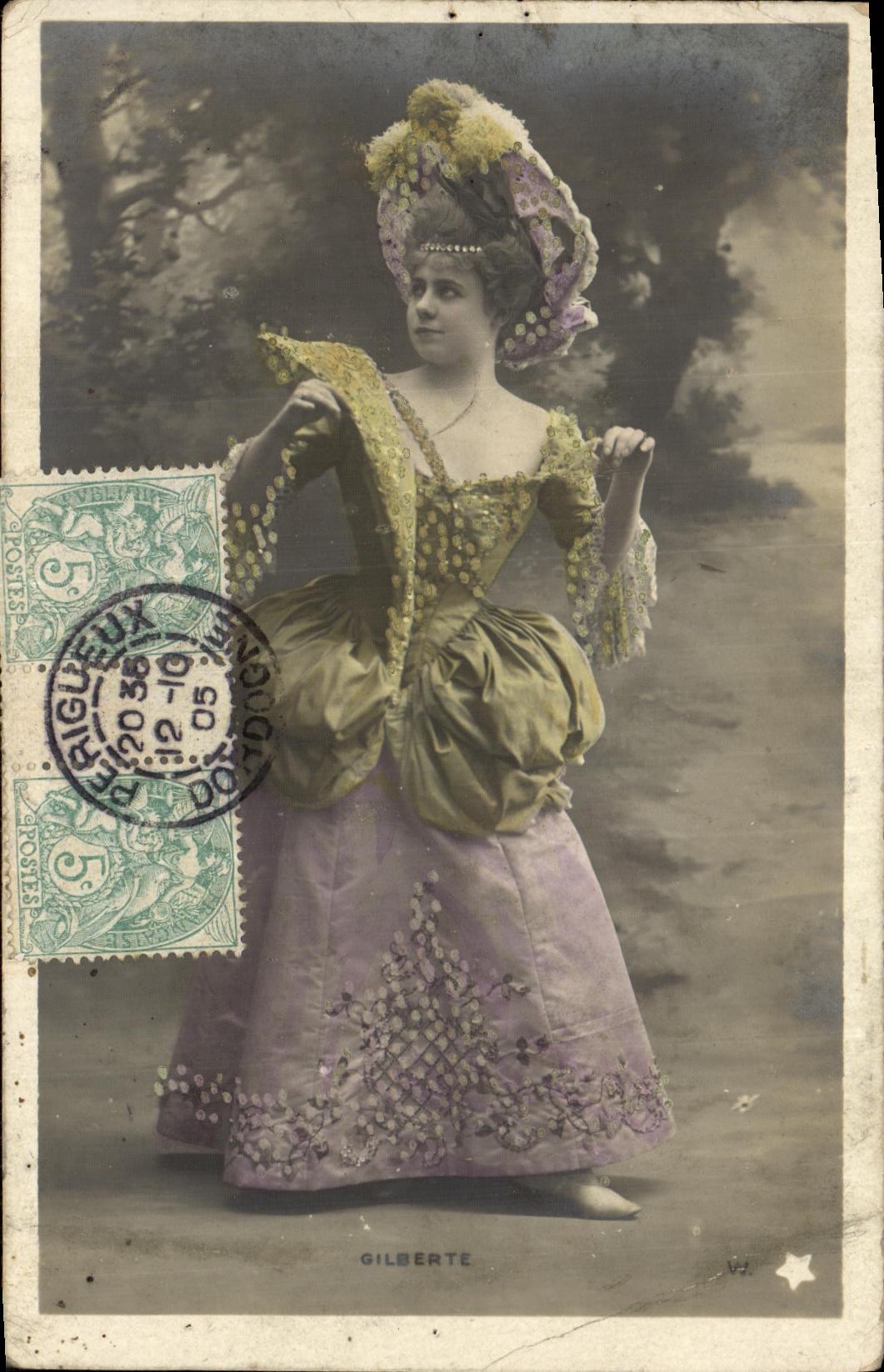 CPA Fantaisie Femme Gilberte