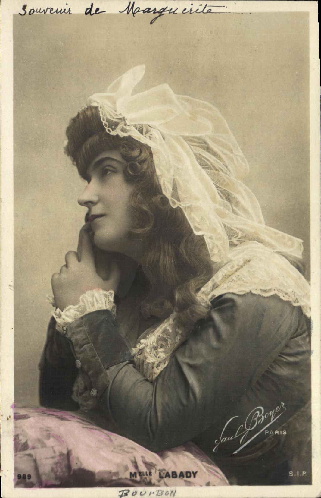 CPA Fantaisie Femme Mlle Labady