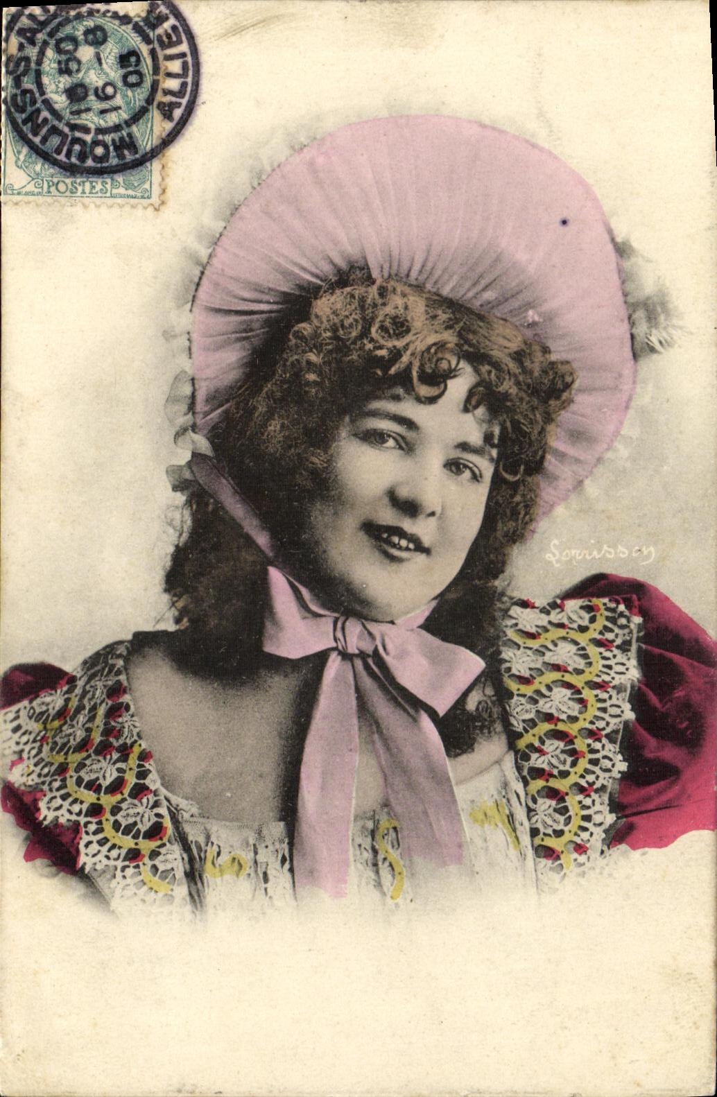 CPA Fantaisie Femme Lorrisey