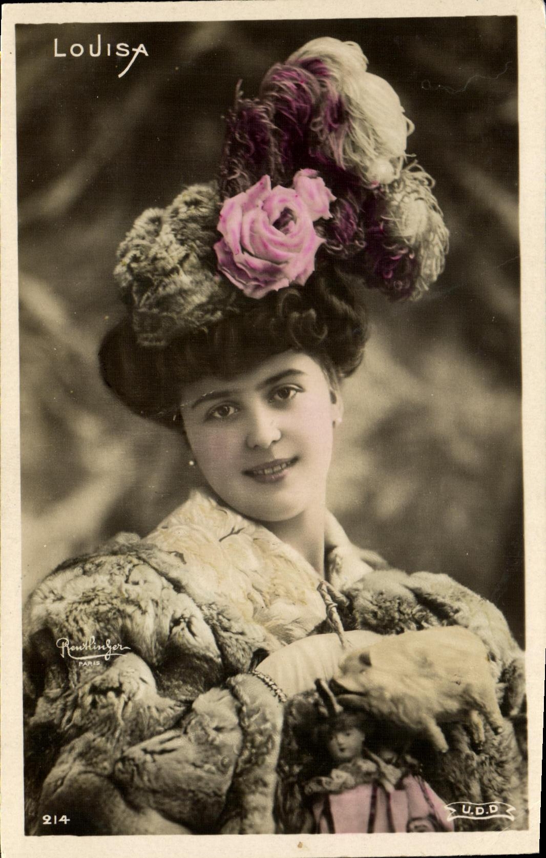 CPA Fantaisie Femme Louisa