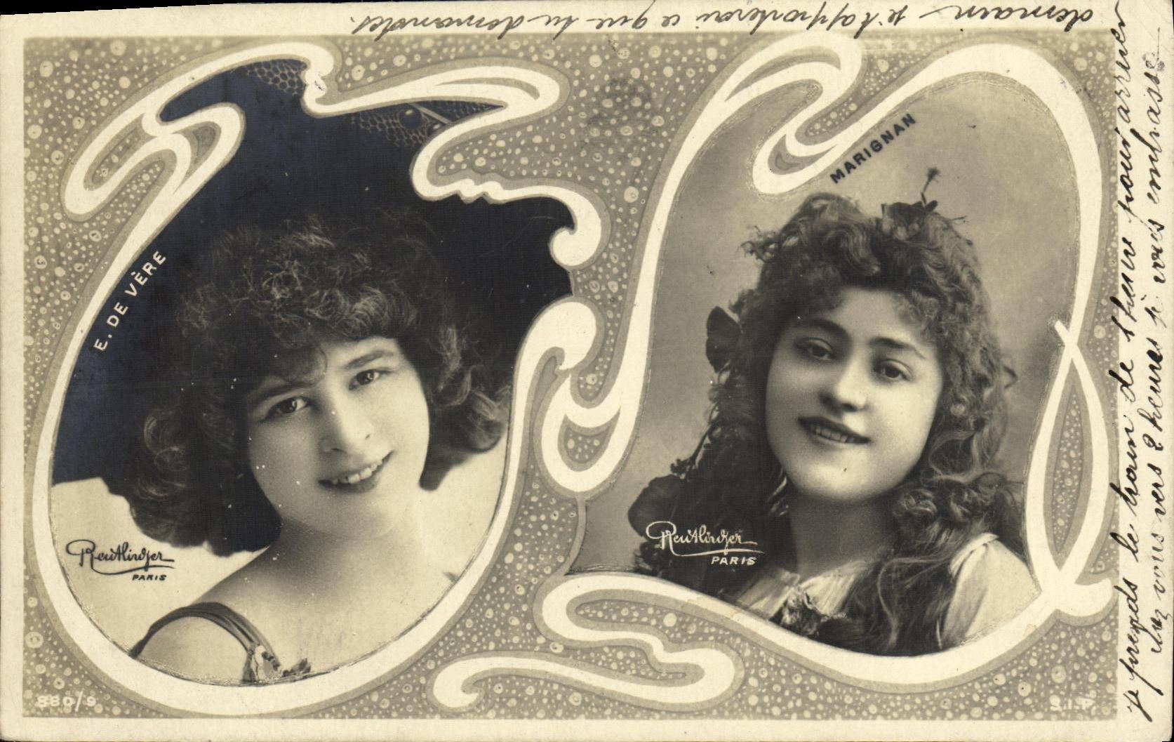 CPA Fantaisie Femmes E de Vere Marignan 