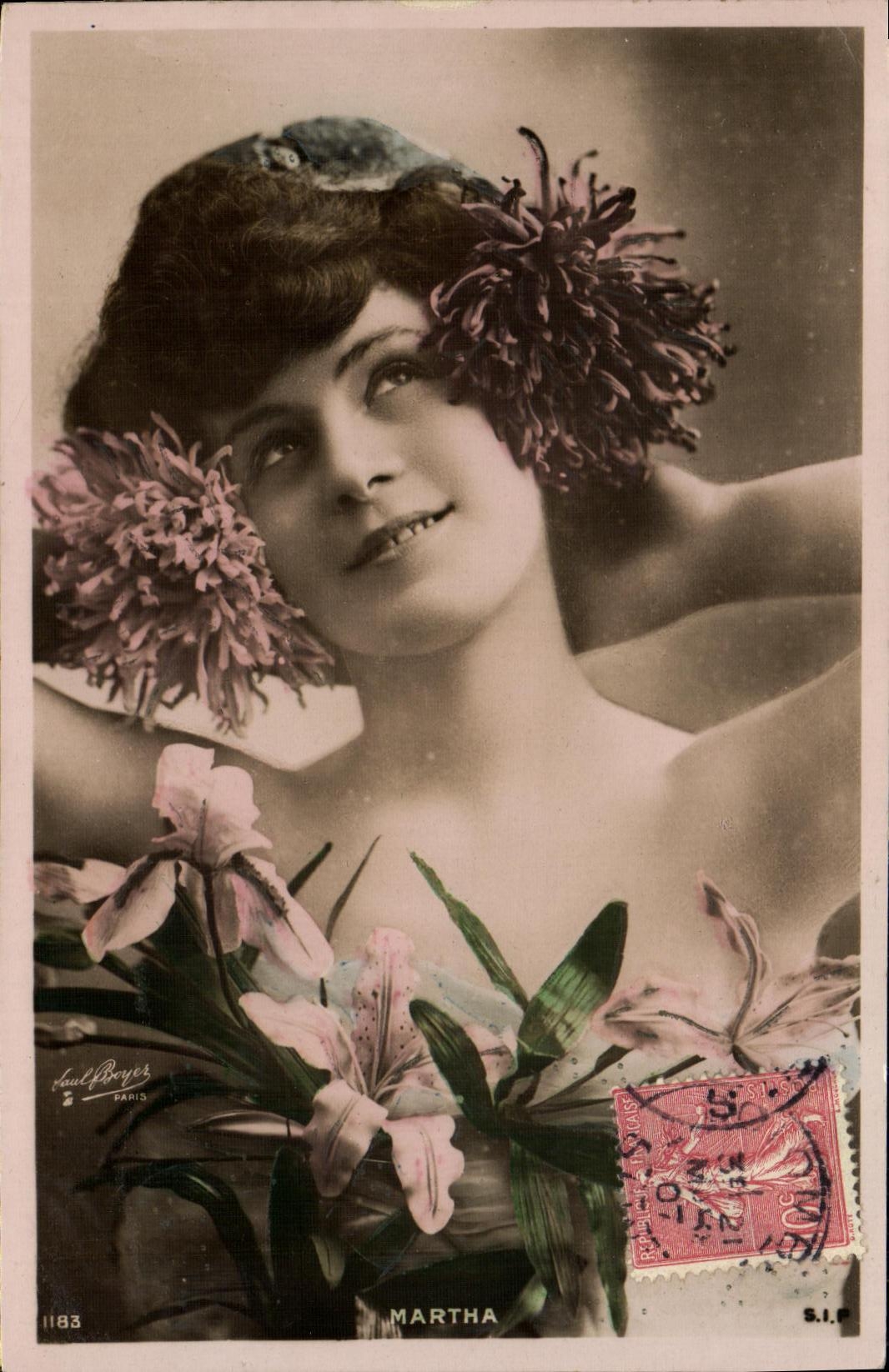 CPA Fantaisie Femme Martha